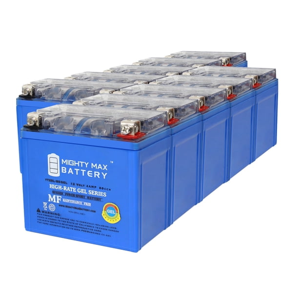 YTX5L-BS GEL, Replacement Battery Compatible with Yamaha 50 50F 02-19 - 10 Pack