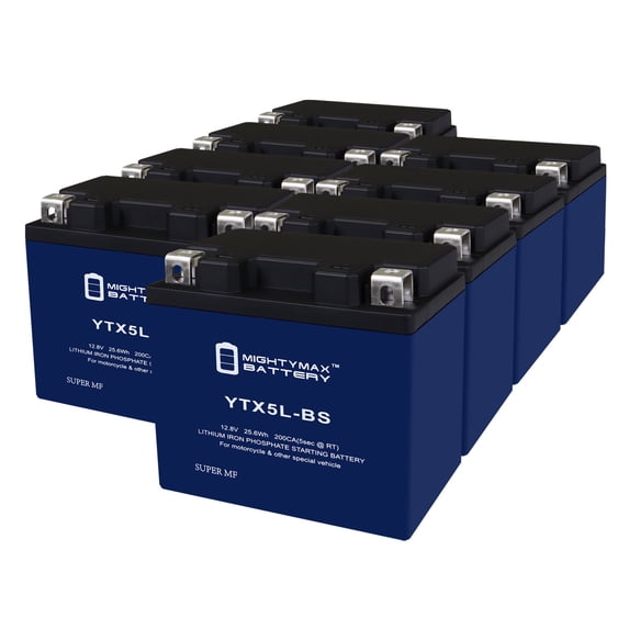 YTX5L-BS Lithium Replacement Battery Compatible with Husqvarna TXC511 11 - 8 Pack