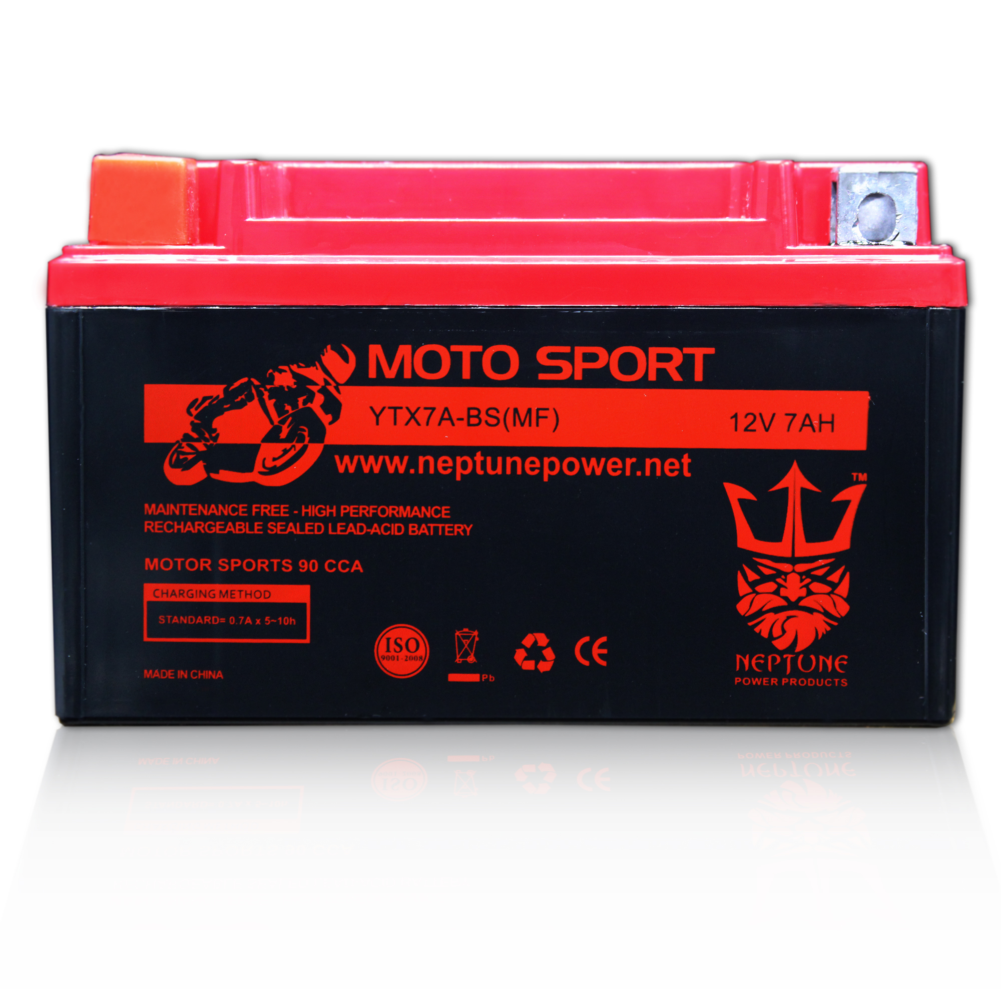 YTX7A-BS Battery High Performance - Replacement for Yuasa