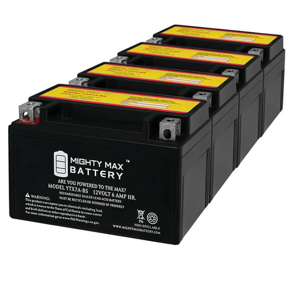 YTX7A-BS Battery for E-Ton ESport150 Sport 150 2010-2012 - 4 Pack