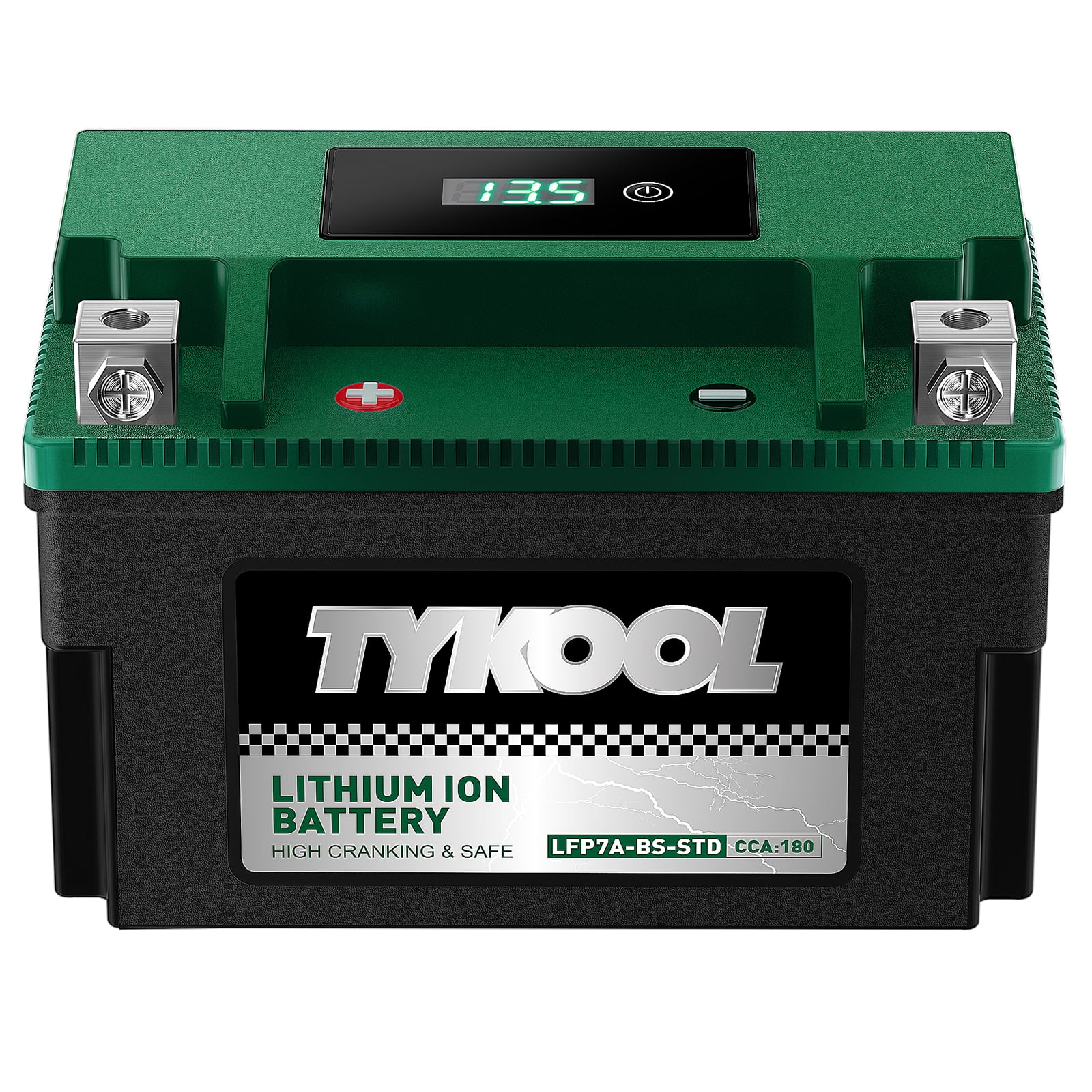 YTX7A-BS Lithium LiFePO4 Motorcycle Battery, 180CCA 12.8V 3Ah,Powersports Battery,for ATV,4 wheeler,quad,dirt bike,Generator,Scooter,Lawn Mower