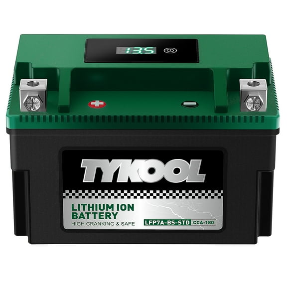 YTX7A-BS Lithium LiFePO4 Motorcycle Battery, 180CCA 12.8V 3Ah,Powersports Battery,for ATV,4 wheeler,quad,dirt bike,Generator,Scooter,Lawn Mower