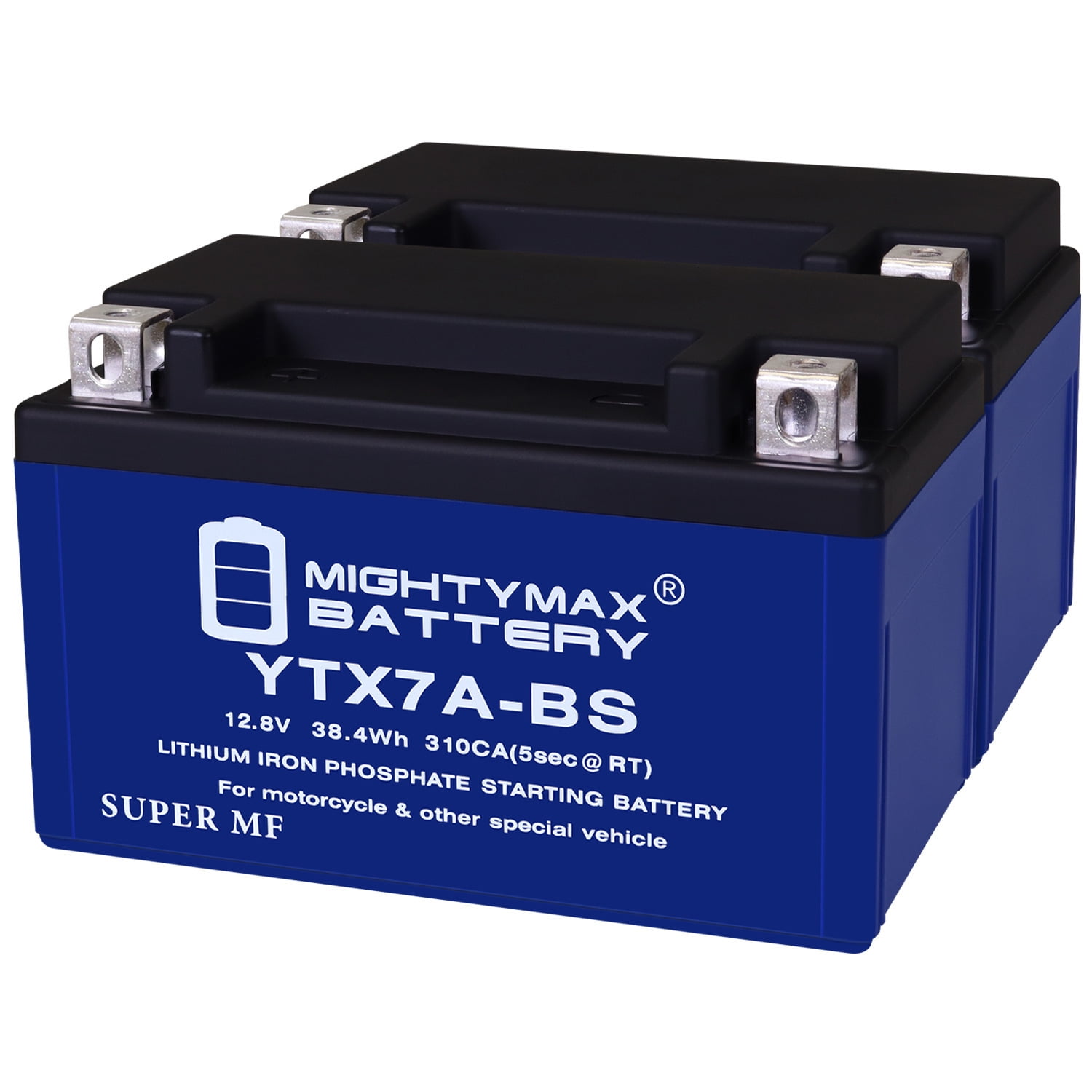 YTX7A-BS Lithium Replacement Battery Compatible with Kymco People 200 S 10-11 - 2 Pack