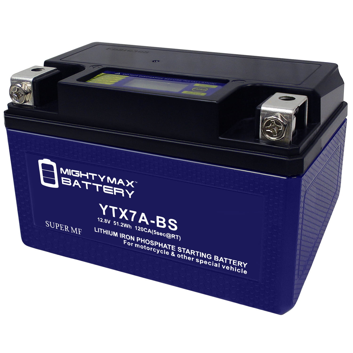 YTX7A-BS Lithium Replacement Battery for 85CCA Motorcycle YTX7A