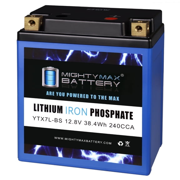 YTX7L-BS Lithium Battery Replaces Honda 600 CB600F (599) 2004-2006