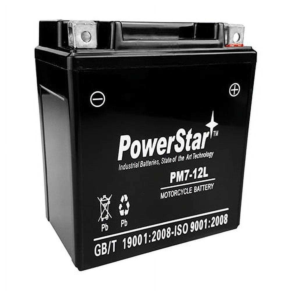 YTX7L-BS PM12-7C 7L-BS Motorcycle Battery Replaces UTX7L by PowerStar
