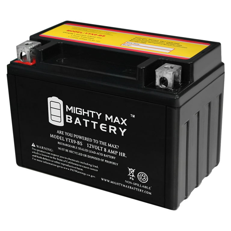 Mighty Max Battery Ytx9-bs Replacement Battery for Yuasa Ytx9-bs