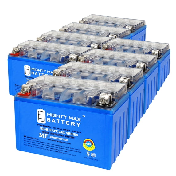 YTX9-BSGEL 12V 8AH GEL Replacement Battery compatible with Honda TRX 400EX Sportrax GSXR600 - 8 Pack