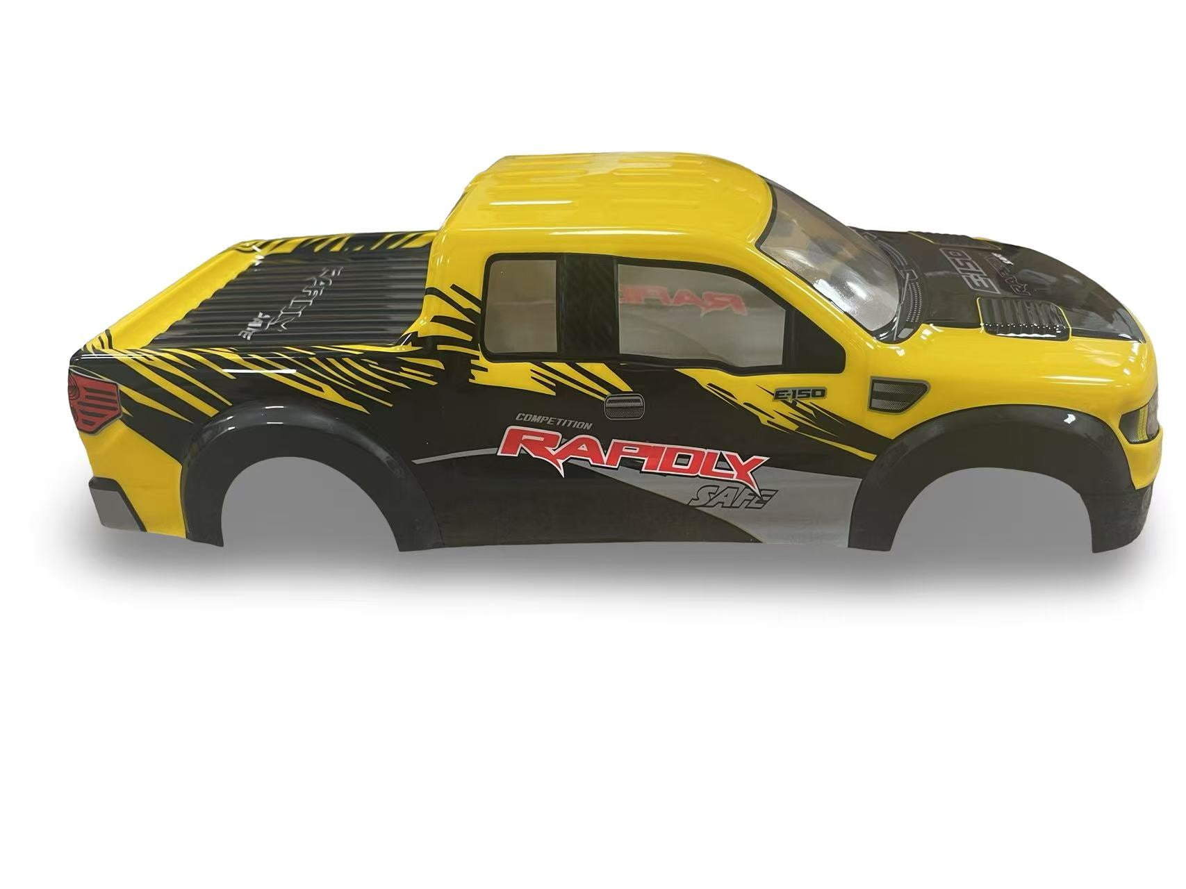YTZ Outdoor 1/10 Scale RC Painted Drift Racing Touring Onroad Car Body Shell for Pick Up Truck Yellow F150 Style