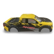 YTZ Outdoor 1/10 Scale RC Painted Drift Racing Touring Onroad Car Body Shell for Pick Up Truck Yellow F150 Style