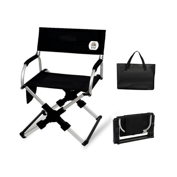 YTZ Outdoor Portable Folding Director's Chair with Carry Bag for Camping, Lawn, Sports and Fishing