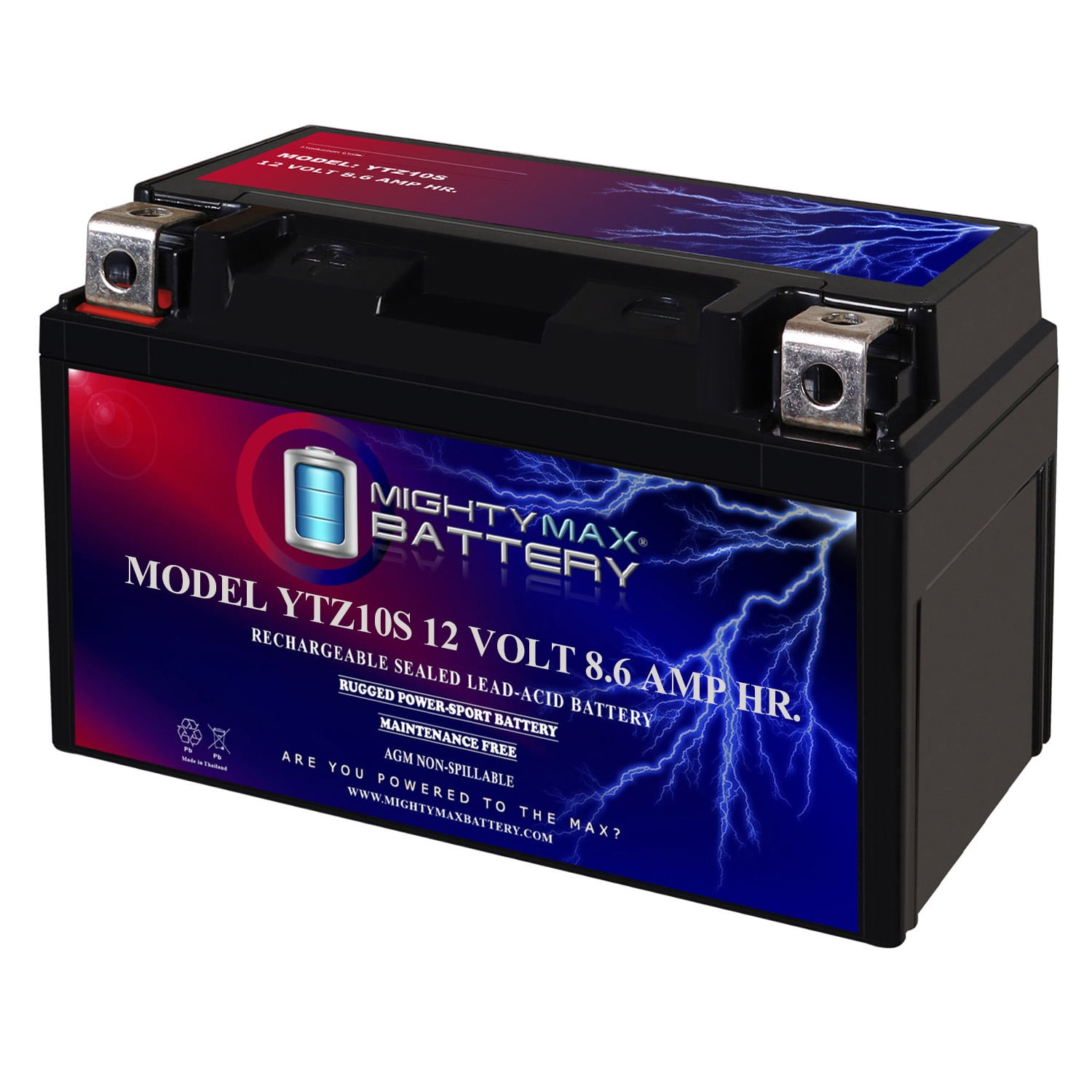 Motorcycle YTZ10S 12V 8.6AH Replacement Battery for Honda 31500