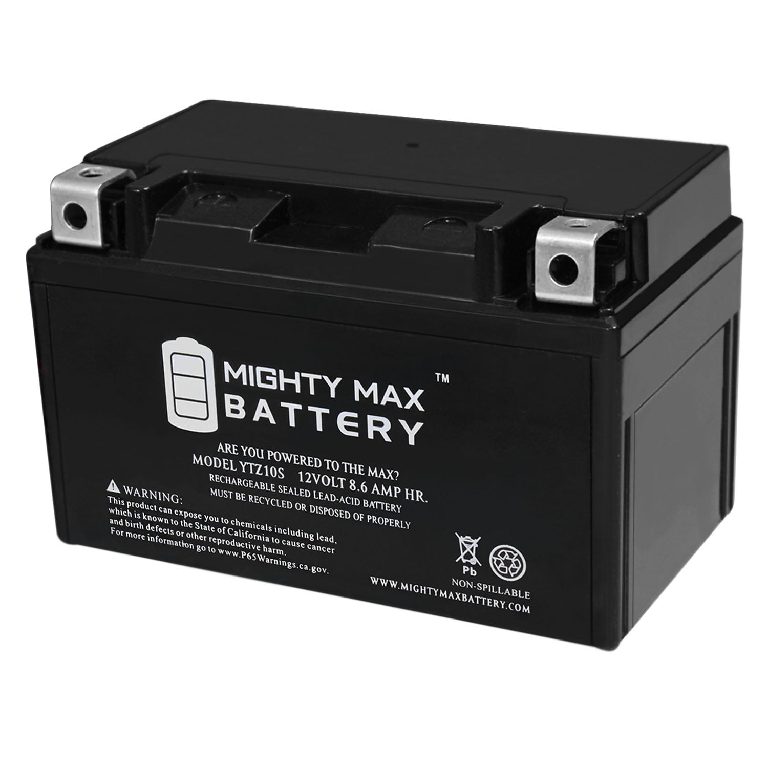 YTZ10S 12V 8.6AH Battery Replaces Duralast Motorcycle GTZ10S