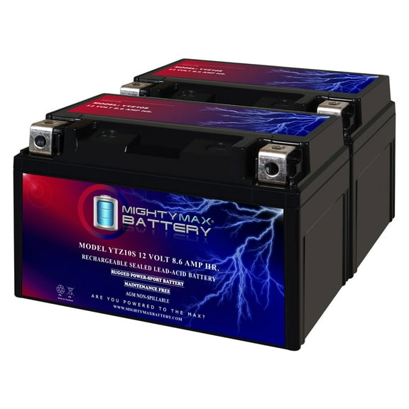 YTZ10S 12V 8.6AH Replacement Battery compatible with Bike Master MG10Zs - 2 Pack