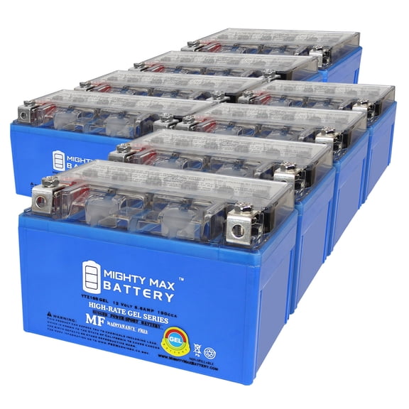 YTZ10SGEL 12V 8.6AH GEL Replacement Battery compatible with Honda Motorcycle CB 1000 R 08-15 - 8 Pack