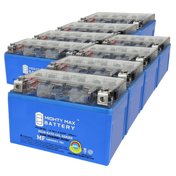 YTZ10SGEL 12V 8.6AH GEL Replacement Battery compatible with Yamaha YZF R6 600 YZFR6ZCB 10 - 8 Pack