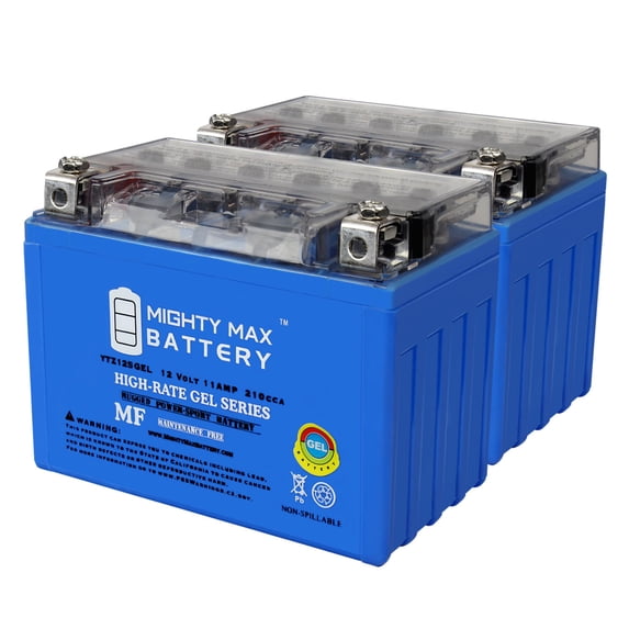 YTZ12SGEL 12V 11Ah GEL Replacement Battery compatible with Dynavolt YTZ12S - 2 Pack