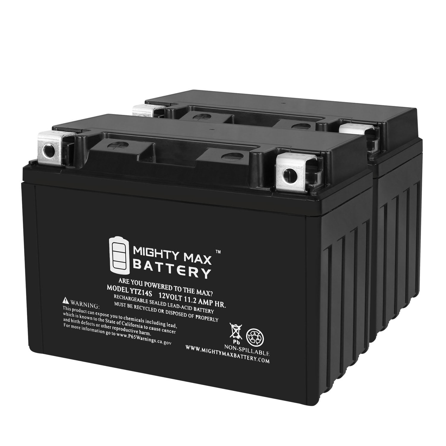 YTZ14S 12V 11.2AH Replacement Battery compatible with Delta CT1211 - 2 Pack
