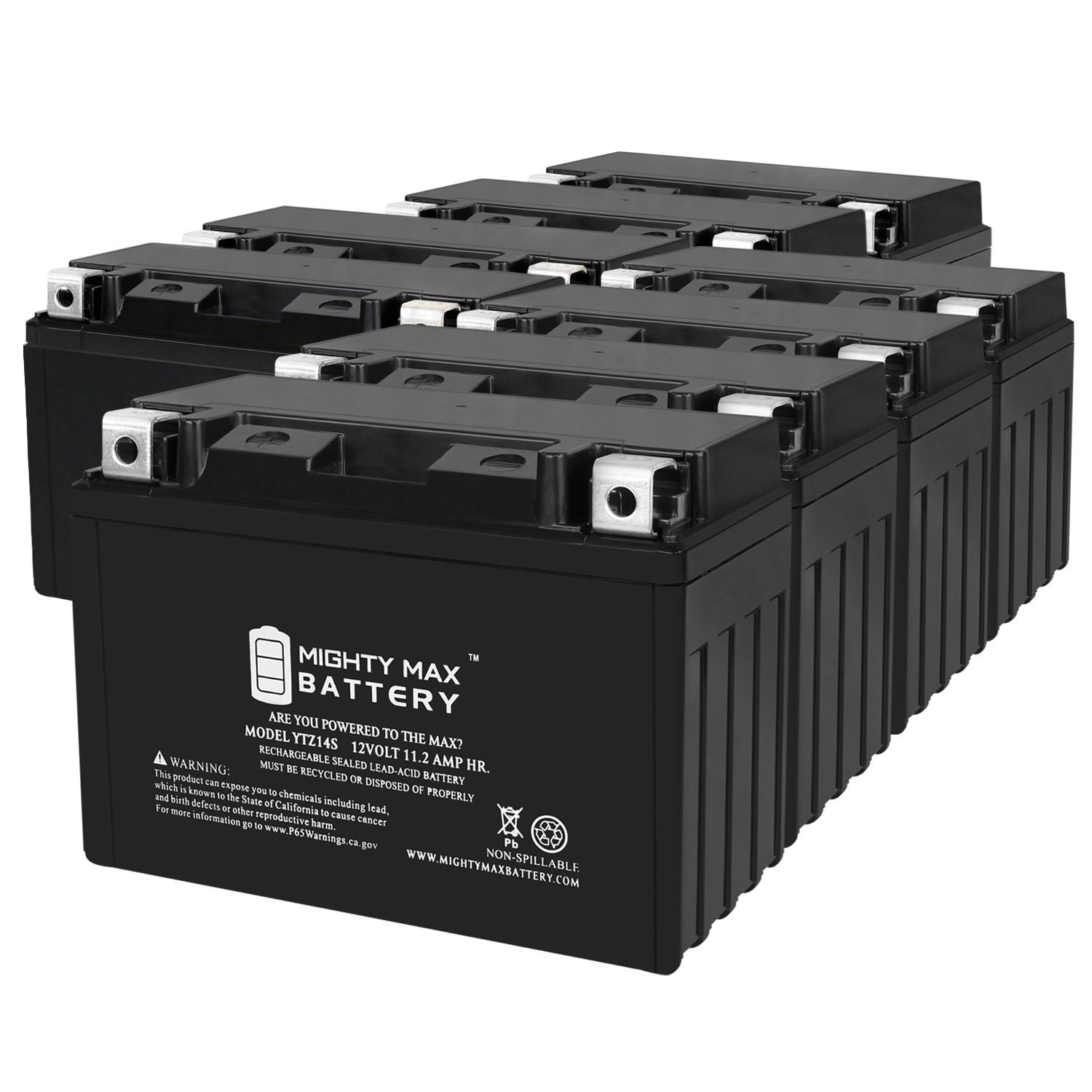 YTZ14S 12V 11.2AH Replacement Battery compatible with Delta CT1211 - 8 Pack