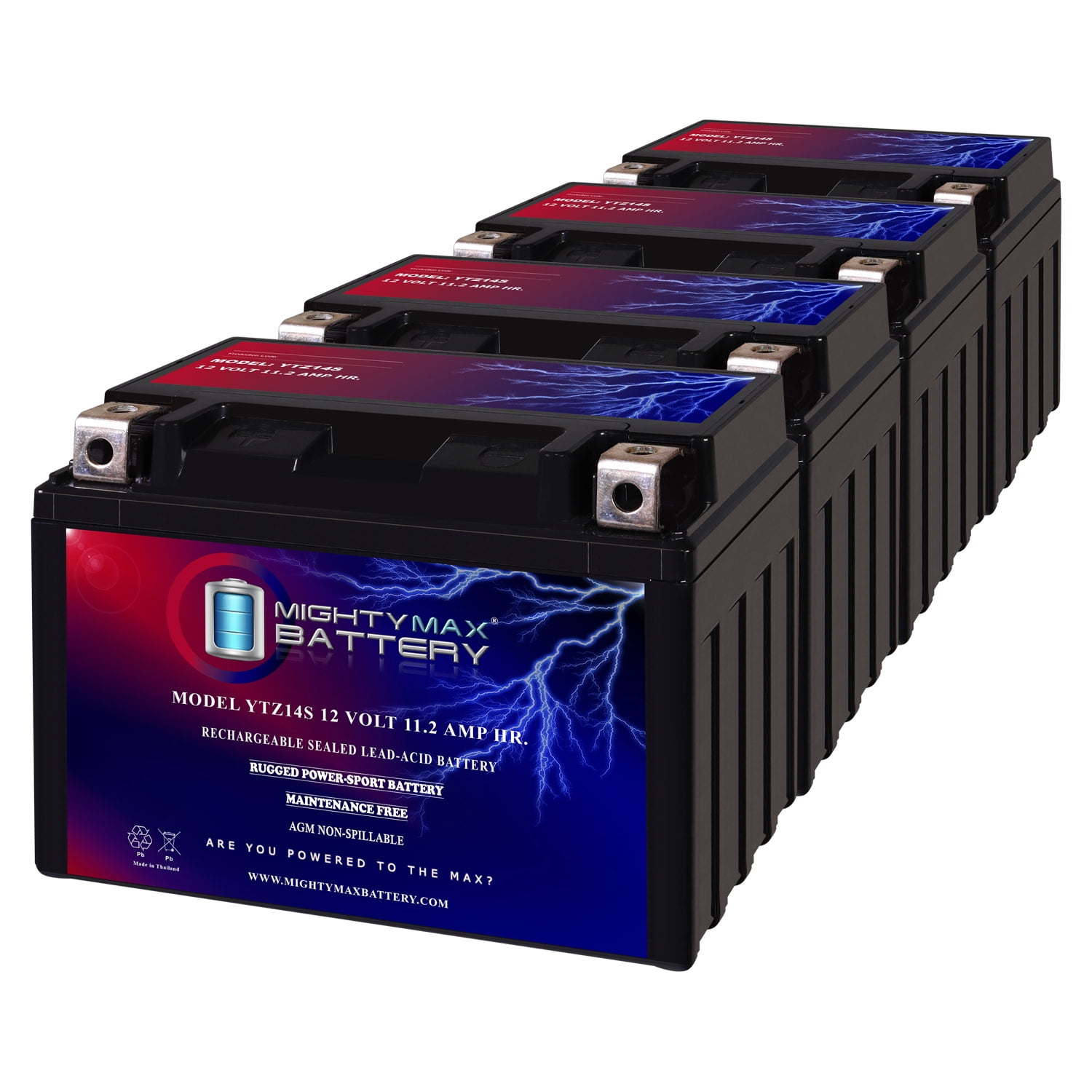 YTZ14S 12V Replacement Battery compatible with Hayabusa