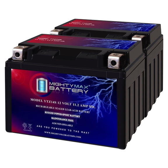 YTZ14S 12V, 11.2Ah, Replacement Battery Compatible with BSA 650 Goldstar 25 - 2 Pack