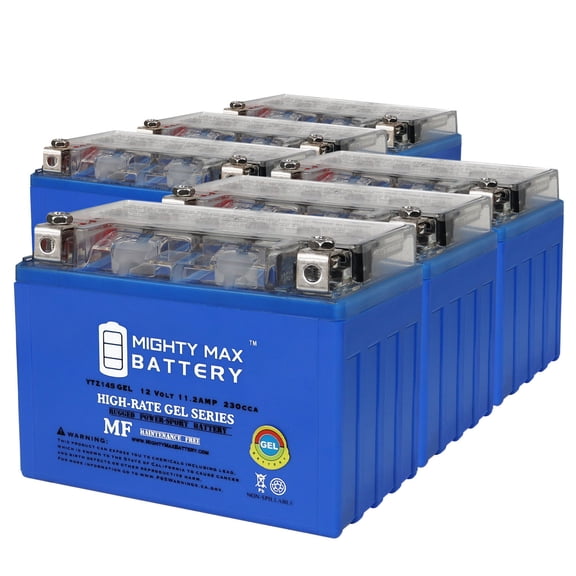 YTZ14S GEL Replacement Battery Compatible with BSA 650 Goldstar 25 - 6 Pack