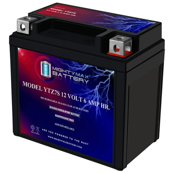 YTZ7S 12V 6AH Replacement Battery Compatible with Honda 50 NPS50, S Ruckus 23-24