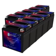 YTZ7S 12V 6AH Replacement Battery compatible with Power Source WPZ7S - 10 Pack