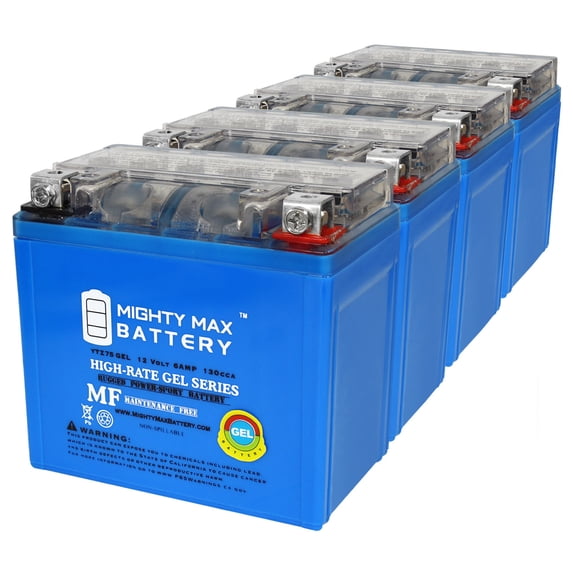 YTZ7SGEL 12V 6AH GEL Replacement Battery compatible with Cannondale 440 C440 02-03 - 4 Pack