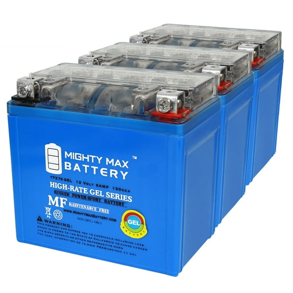 YTZ7SGEL 12V 6AH GEL Replacement Battery compatible with Cannondale 440 XC400 01 - 3 Pack