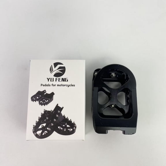 YU FENG Pedals for motorcycles, Motorcycle Footpegs Foot Pegs Pedals Rests CNC for KLR 650 KLR650 1987-2018 2021-2024 Black