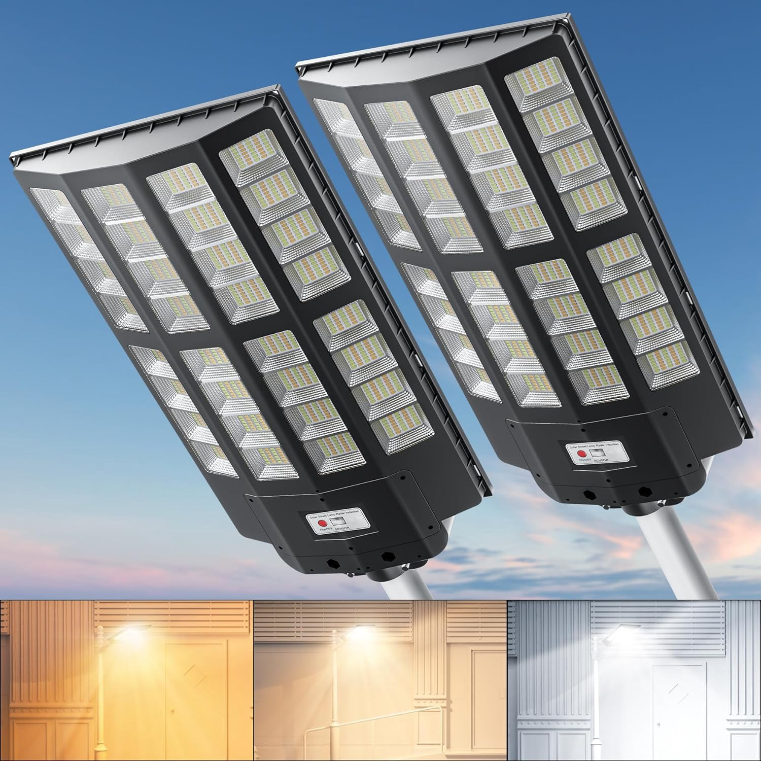 Paby Full Cutoff LED Wall Pack Light - 120W/100W/80W, Dusk To Dawn Sensor, DLC5.1, IP65