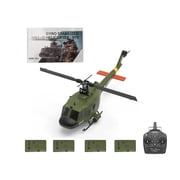 YU XIANG F07 1/34 Scale UH-1 Huey RC Helicopter, 2.4G 6CH Brushless Direct-Drive 6G Flybarless 3D Flip RC Helicopter with Dual Brushless Motors, Optical Flow Positioning for Intermediate Pilots - RTF