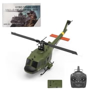 YU Xiang F07 Bell UH-1 Huey RC Helicopter for Adults, 1/34 2.4G 6CH Brushless Direct-Drive Flybarless 6G RTF Aircraft with 3D Stunt Flight & Optical Flow Hovering