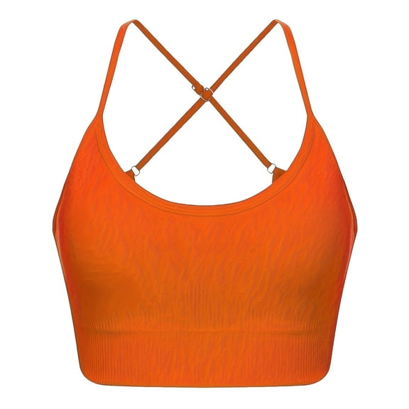 YUANGUANST Comfortable Wireless Bra Women's Belt Sports Bra Gathered With A Back Bra Push Up Comfort Soft