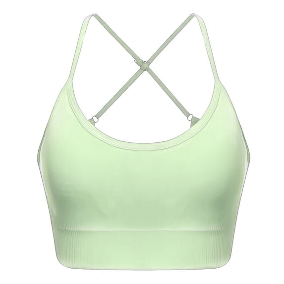 YUANGUANST Comfortable Wireless Bra Women's Belt Sports Bra Gathered With A Back Bra T-Shirt Bra