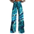 thumbnail image 1 of YUANGUANST Womens Dress Pants Women's Easter Bunny Egg Print Plus Size Wide Leg Pants Business Work Casual Pants, 1 of 4