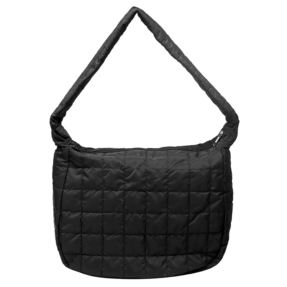 YUANHUILI Retro Checkered Shoulder Bag Women Nylon Pure