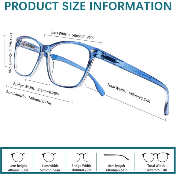 YUANJM-3 Pack Progressive Multifocus Reading Glasses Blue Light Blocking for Women Men Multifocal Readers with Spring Hinge (3 Mix Color-2, 2.50, multiplier_x)