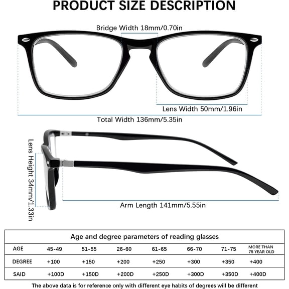 YUANJM-3 Pack Progressive Multifocus Reading Glasses for Men Women Blue Light Blocking Spring Hinges Computer Readers (3 pack multicolor, 1.75, multiplier_x)