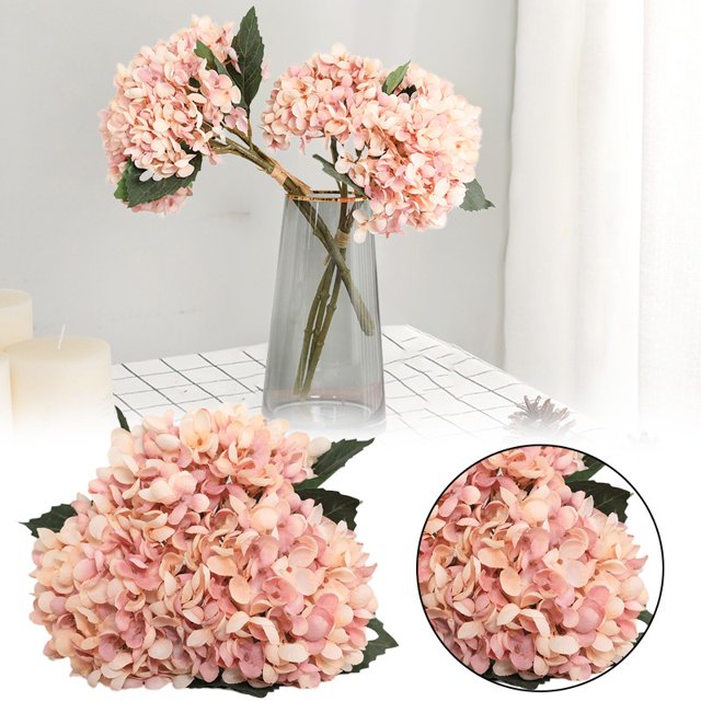 YUANSENF Artificial Flowers Artificial Flowers Full Hydrangea DIY Faux