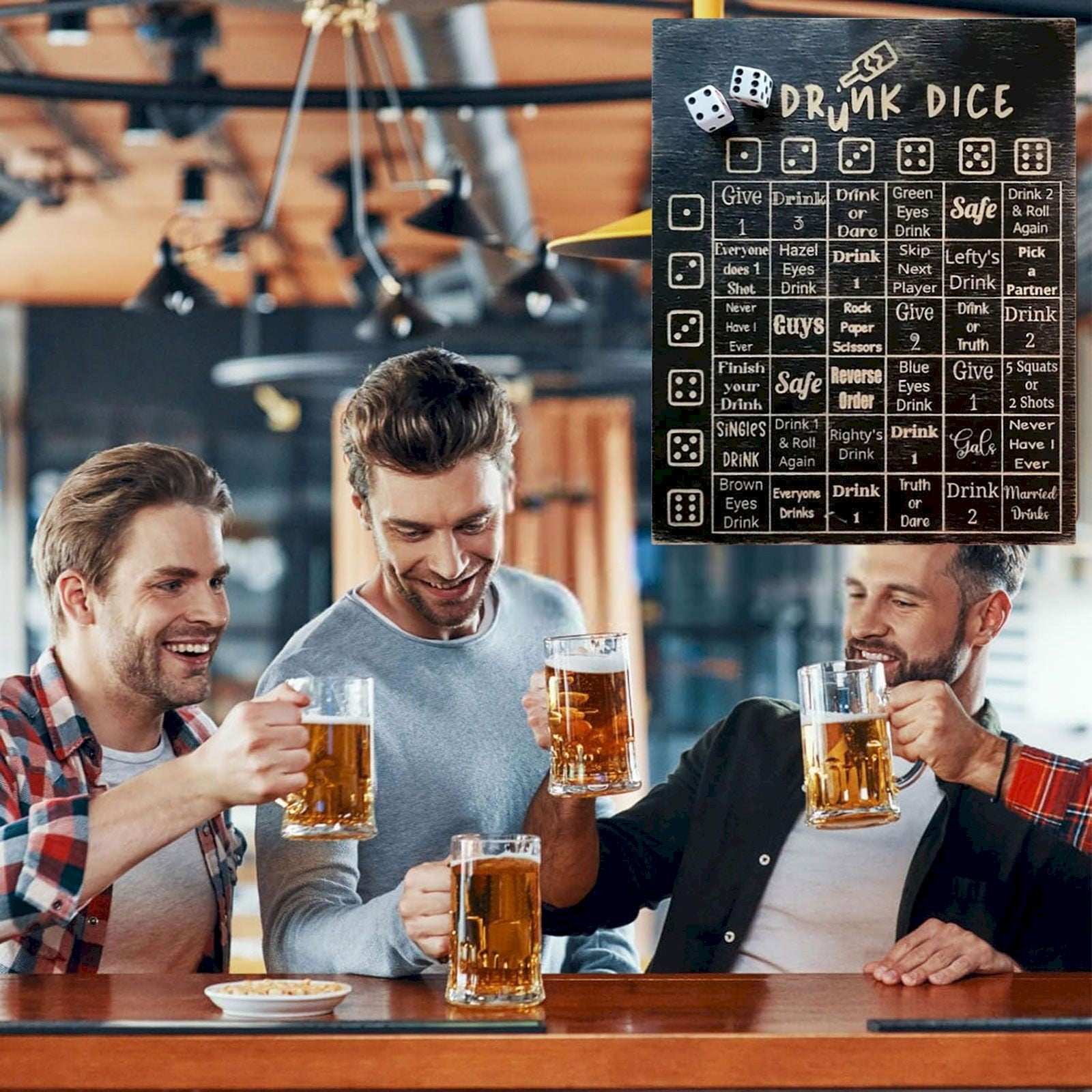 YUANSENF Dice Drinking Game Don't Go Home Tonight Game Drinking Games