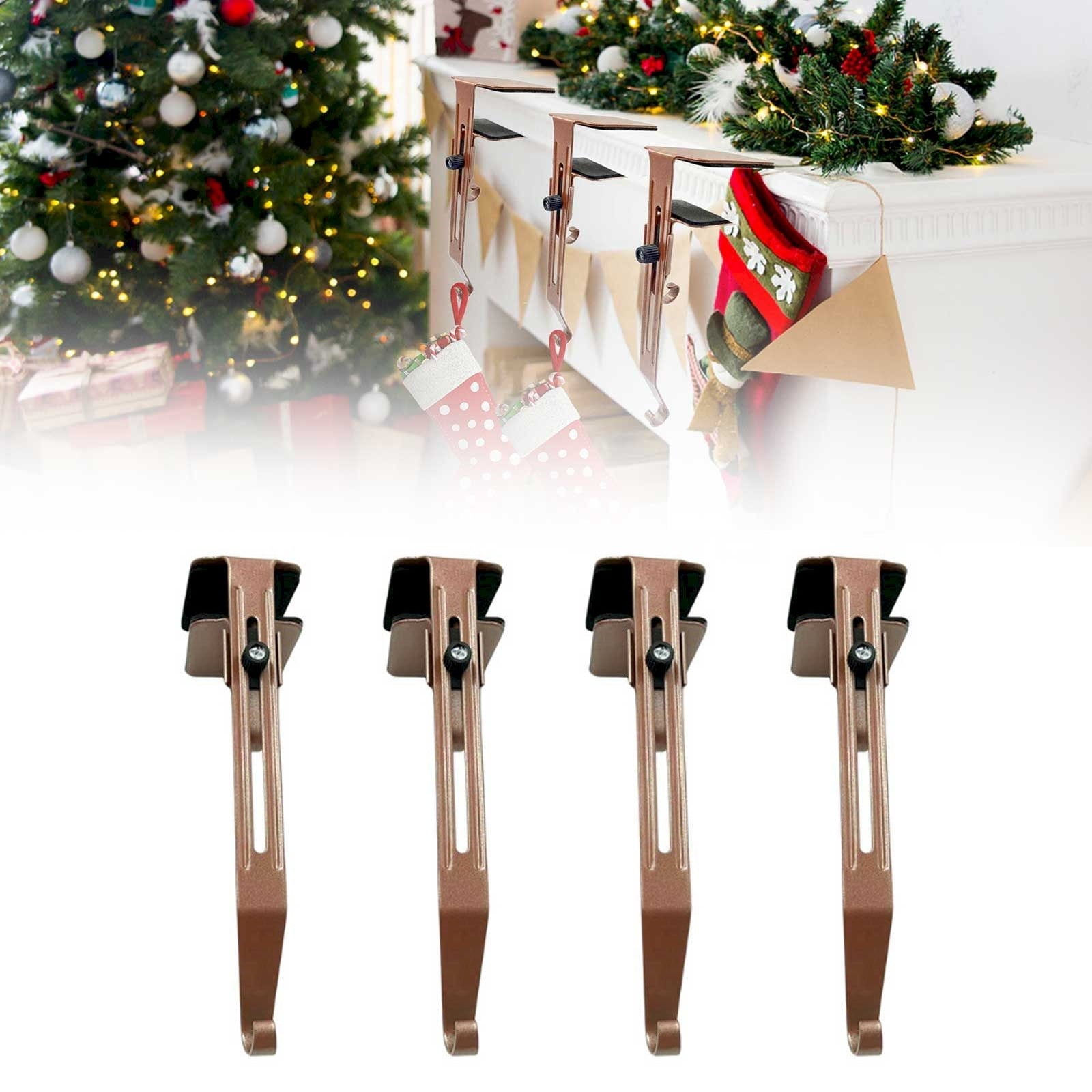 YUANSENF Fireplace Stocking And Garland Hanger Each Mantle Holder Has