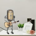 YUANSENF Vintage Microphone Guitar Lamp Cool Guitar Gifts For Music