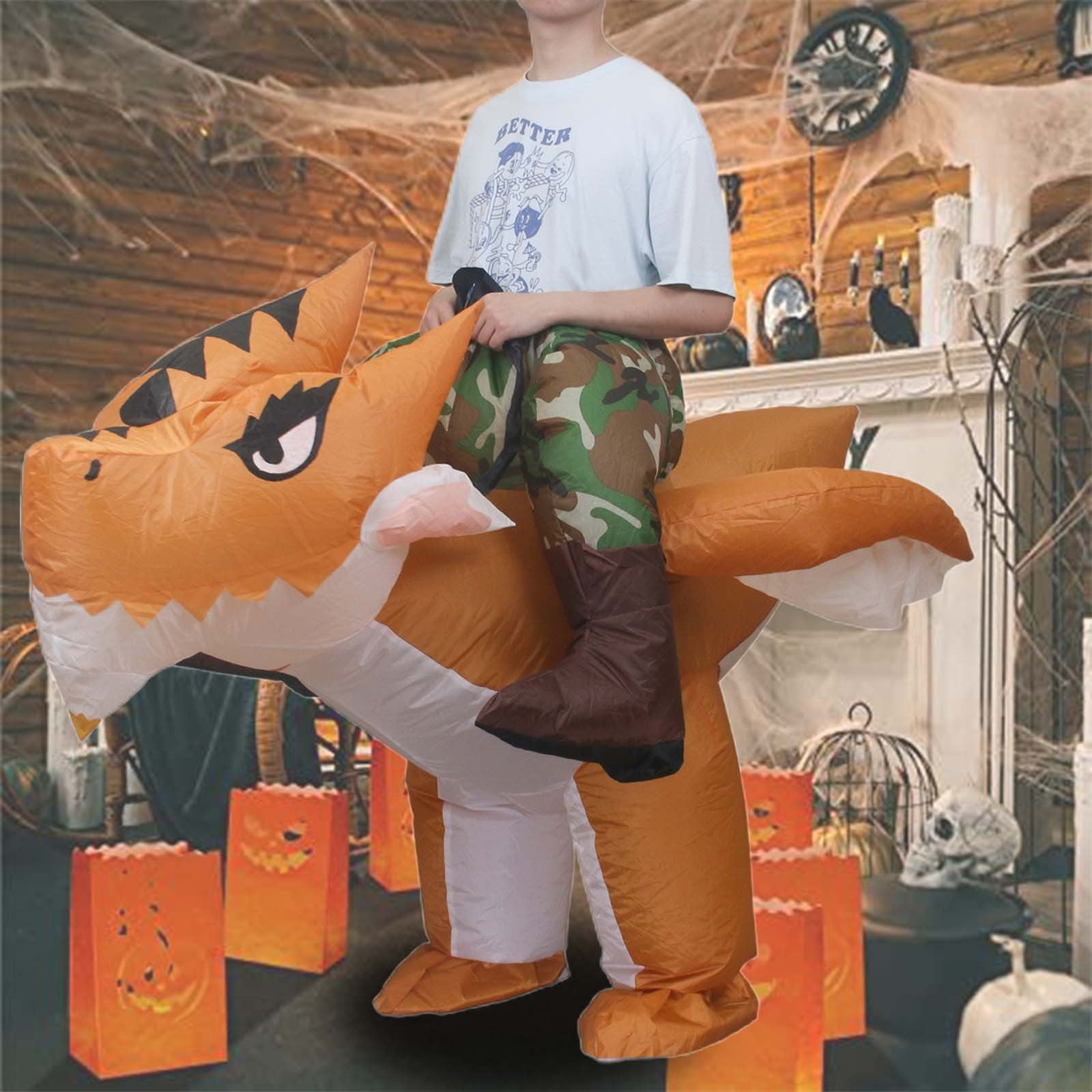 YUANZI Inflatable Inflatable Animal Green Big Mouth Dinosaur Adult