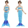 thumbnail image 1 of YUANZI Kids Swimsuits Fish Scale Tail Swimsuit Set Toddler Kids Girls Sling Bikini Print Top Shorts Sets Swimwear Swimsuit Summer Beach Outfit Three Pieces Bathing Suits, 1 of 6