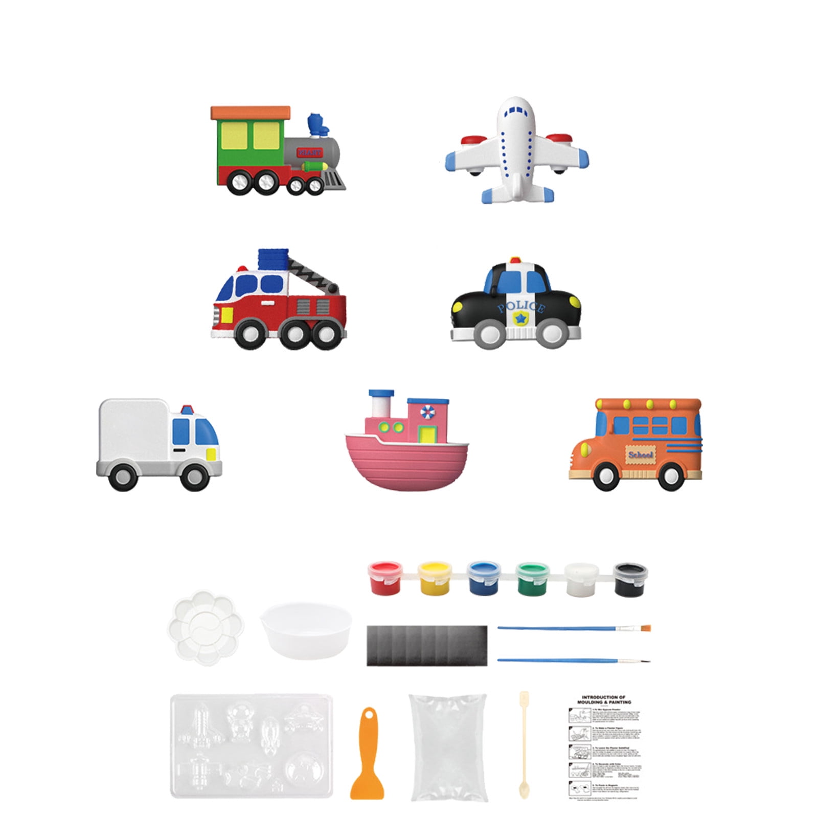 YUANZI STEM Toy 17 Pieces Kids Arts And Crafts Painting Kit Paint Your