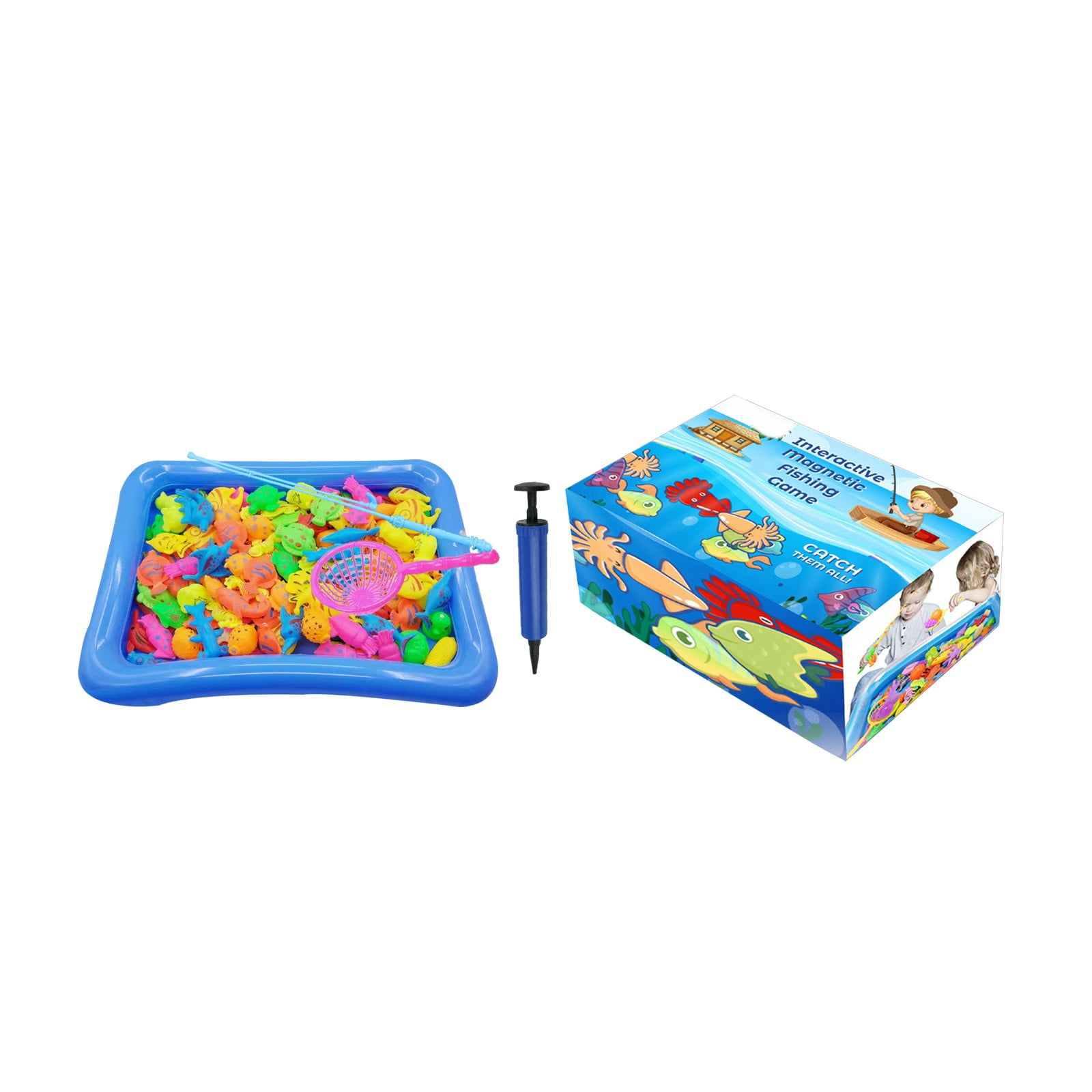 YUANZI STEM Toy Interactive Fishing Game Set For Kids Toddler Early