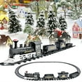 YUANZI STEM Toy Toy Train Set with Lights and Sounds Christmas Train