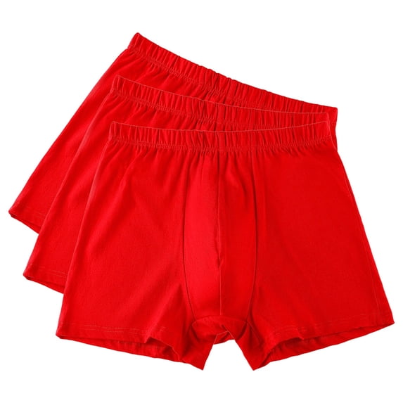 YUANxueke 3-Pack Big & Tall Boxer Briefs for Men Cotton Hipster Underwear Casual Soft Comfortable Underpants
